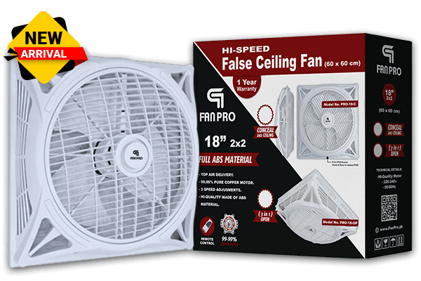 FanPro False Ceiling Fan 18 inch